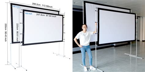 Nierbo Outdoor Projection Screen 100 169 W Stand Bag