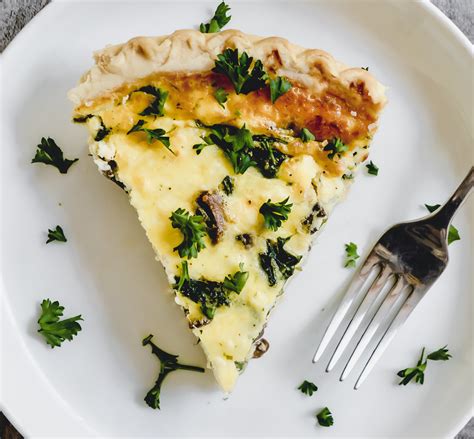 Spinach Mushroom And Feta Quiche Kay S Clean Eats