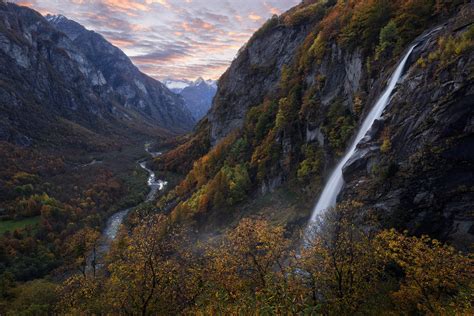 Waterfall Hd Mountain Fall Switzerland Nature River Hd Wallpaper