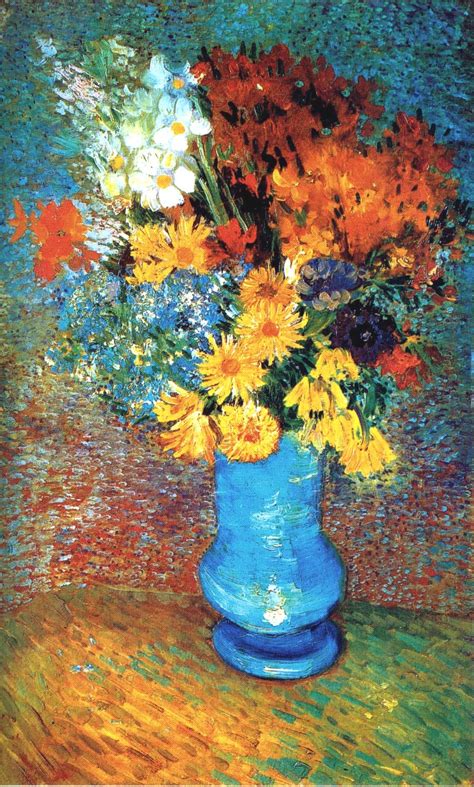 Vincent van gogh print, impressionist art, wall art, van gogh painting, van gogh wheatfield under thunderclouds, flower painting. Vincent van Gogh Vase with Daisies and Anemones (Flowers ...