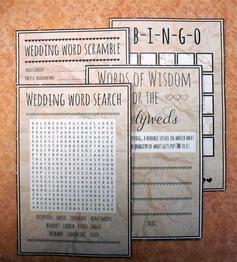Word Search Wedding Games On Etsy Popsugar Smart Living Photo 3