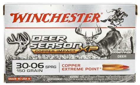 Winchester 30 06 Copper Impact Springfield 150 Grain Copper Extreme