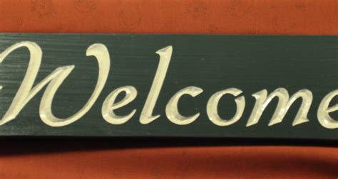 Welcome Sign - Woodcarving Illustrated