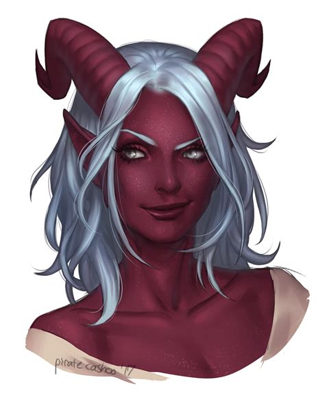 Tiefling Wizard Tumblr Character Portraits Dungeons And Dragons