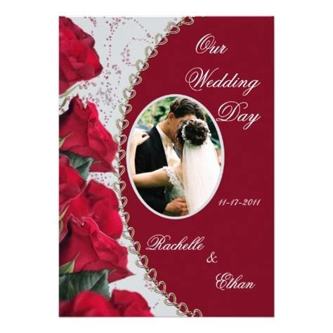 See Moreelegant Red Rose Wedding Photo Invitationsonline After You