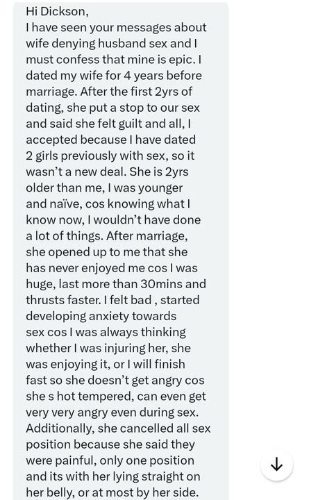 my wife denies me sex man laments romance nigeria