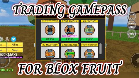 Trading Gamepass For Blox Fruits In Blox Fruit Update 17 Youtube