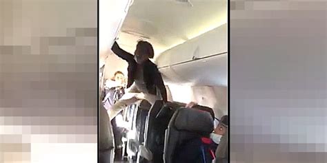 woman s profanity filled meltdown on flight to detroit caught on camera