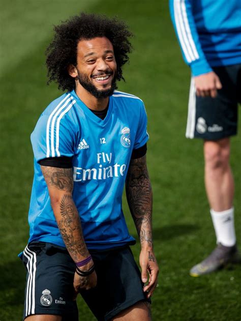 marcelo of real madrid during the training session real madrid on real madrid madrid session