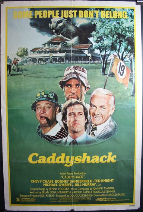 Caddyshack Original Vintage Chevy Chase Movie Poster Original