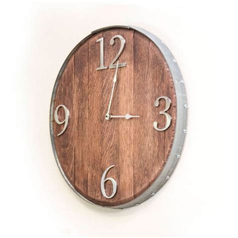 Charming Oversized Wall Clock Made With Reclaimed Wood And Etsy