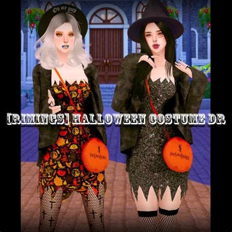 Halloween Costume Dress At Rimings Sims 4 Updates