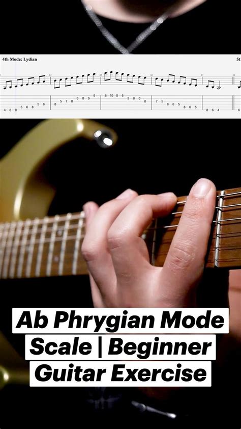 Ab Phrygian Mode Scale Beginner Guitar Exercise Guitar Songs