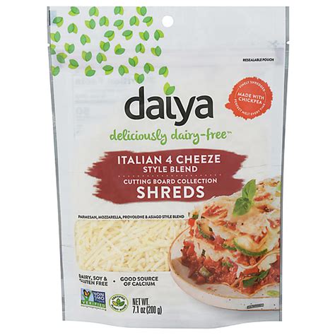 Daiya Shredded Cheese Processed Mozzarella Unflavored Finely Shredded Bag Cheese Foodtown