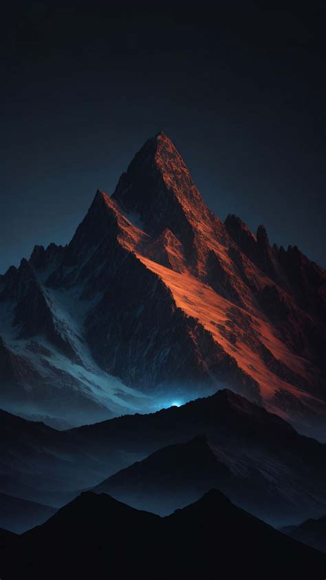 Night Mountains Iphone Wallpaper 4k Iphone Wallpapers