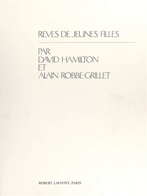 Rêves De Jeunes Filles French Edition By David Hamilton Goodreads