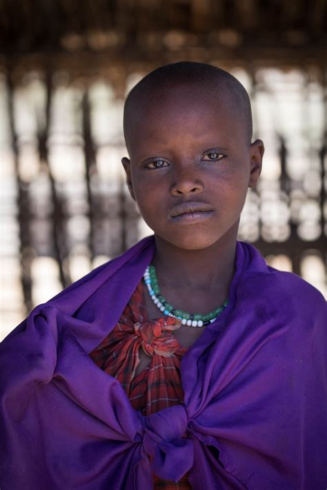 People Masi Village Girl Purple Bright John Greengo John Greengo Photography