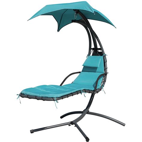 Finether Hanging Chaise Lounge Chair Outdoor Indoor Hammock Chair Swing
