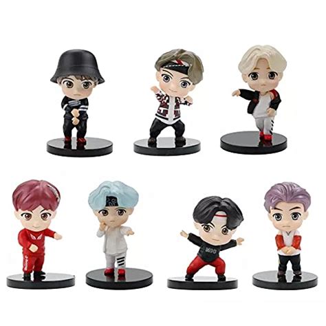 Kawaii Kart Bts Tiny Tan Cute Chibi Mic Drop Dancing Dolls Set