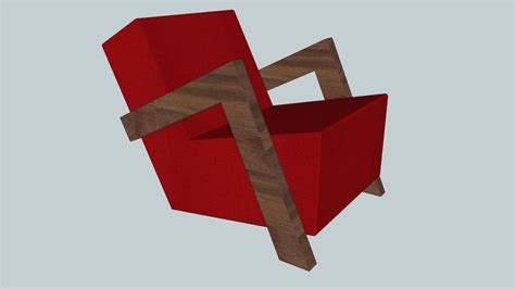 de vorm daddy s chair red 3d warehouse