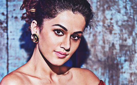 Download Wallpapers Taapsee Pannu 2019 Bollywood Portrait Indian
