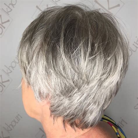 28 Short Layered Hairstyles For Grey Hair Hairstyle Catalog
