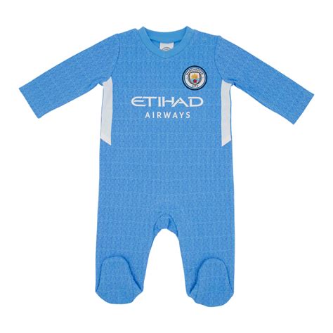 Manchester City Baby Kit Sleepsuit Official Man City Store