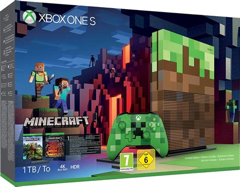 Microsoft Xbox One S Minecraft Limited Edition Bundle 1tb 1000gb Wi Fi