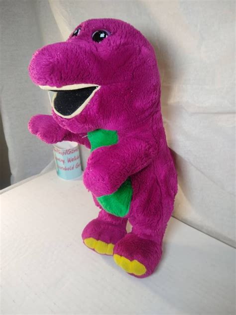 Vintage 90s Barney Stuffed Plush Animal Etsy