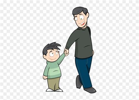Dad With Son Clipart Black And White Dad Clip Art Kanariyareon