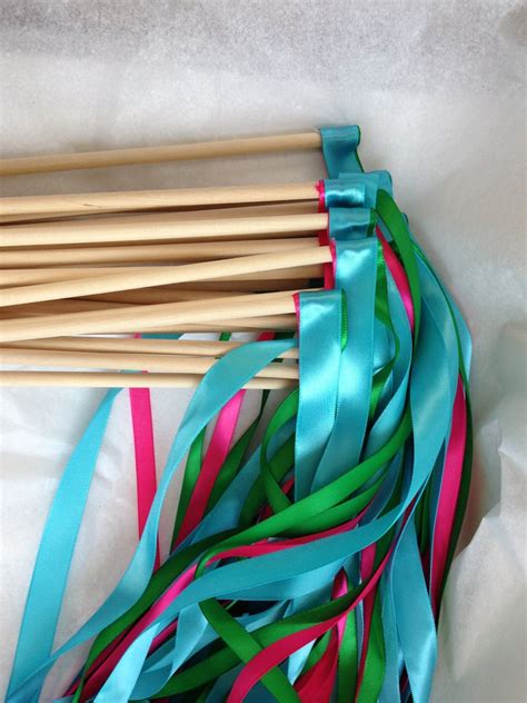 25 Wedding Ribbon Wands Two 38 Inch Ribbons By Ribbonpersonalized