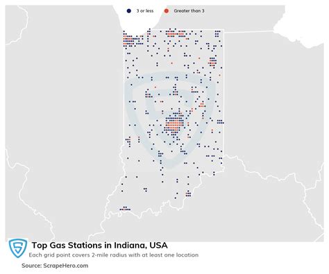 List Of All Top Gas Stations Locations In Indiana Usa Scrapehero Data