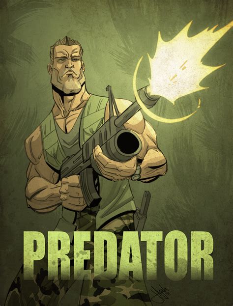 Arnold Schwarzenegger In Predator By Jeff Agala