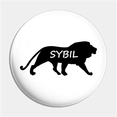 Sybil Lion Sybil Pin Teepublic