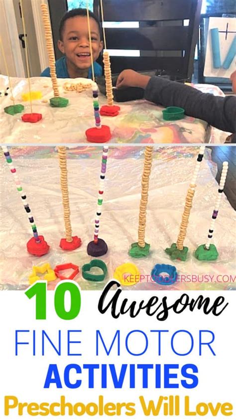 10 Awesome Fine Motor Activities Preschoolers Will Love