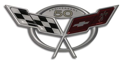 C5 2003 Chevrolet Corvette Emblem Front Bumper 50th Anniversary