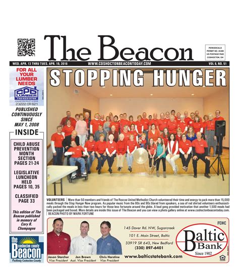 April 13 2016 Coshocton County Beacon By The Coshocton County Beacon