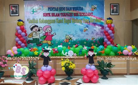 Dekorasi Balon Pentas Seni Balonku Surabaya