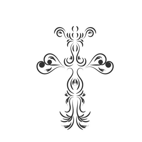 Holy Cross Design For Tattoo Design 9746102 Vector Art At Vecteezy