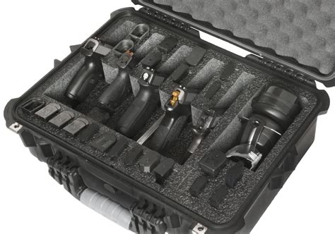 Case Club 5 Pistol Waterproof Case With Accessory Pocket And Silica Gel