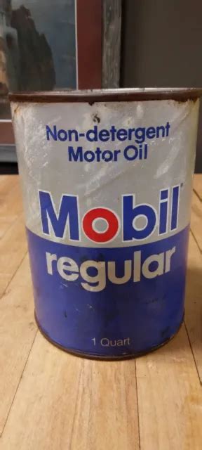 Vintage Mobil Regular Oil Can 1280 Picclick