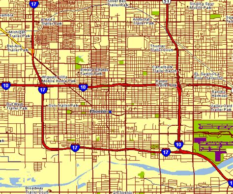 Map Of Phoenix Az Streets