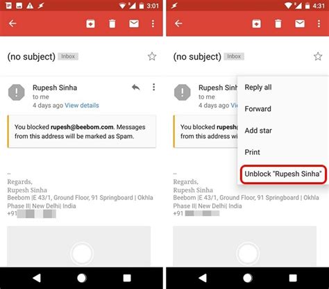 How To Block Email Address In Gmail On Web Or Android