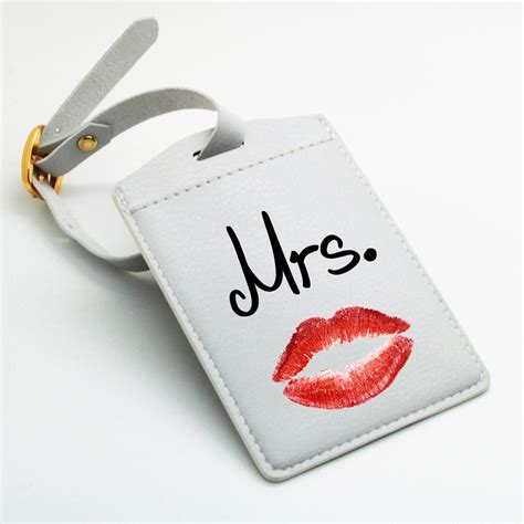 Personalized Set Of Mr And Mrs Luggage Tags His And Hers Luggage