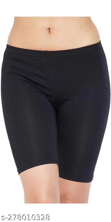 Cotton Lycra Tight Fit Stretchable Cycling Shorts Womens