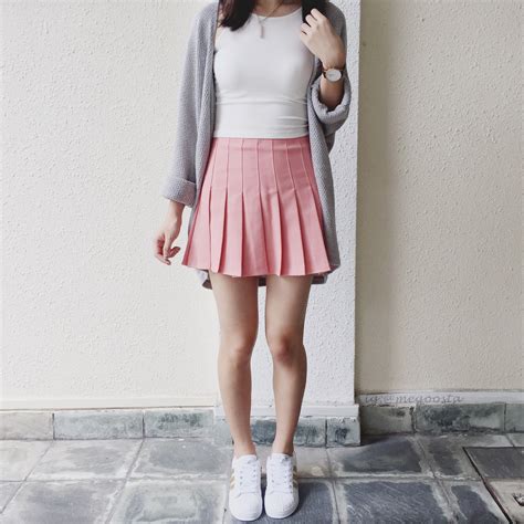 Pleated Tennis Skirt Salmon Pink · Megoosta Fashion · Free Shipping