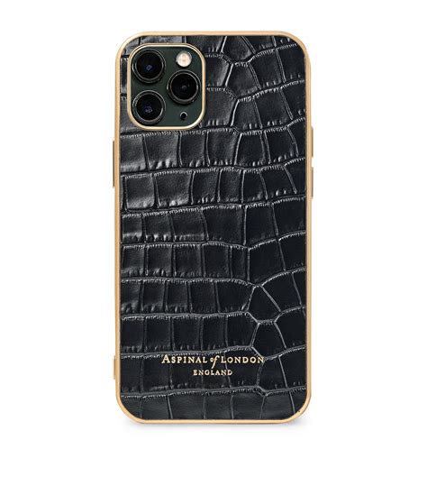Aspinal Of London Croc Embossed Leather Iphone 11 Pro Case Harrods Us