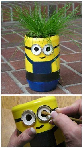 Cute Minion Planter Minion Craft Diy Minions Recycled Projects