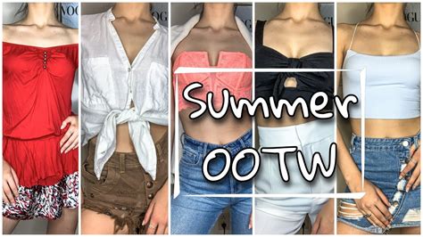 A Week Of Summer Outfits Ootw Try Ons Youtube