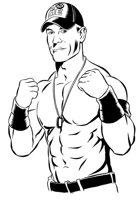 Wwe Coloring Pages John Cena Coloring Pages Wrestling Ring The Best